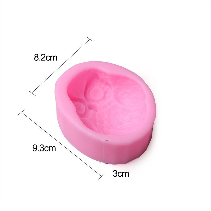 Silicone Owl Shapes Cake Mould Fondant Emboss Soap Mould