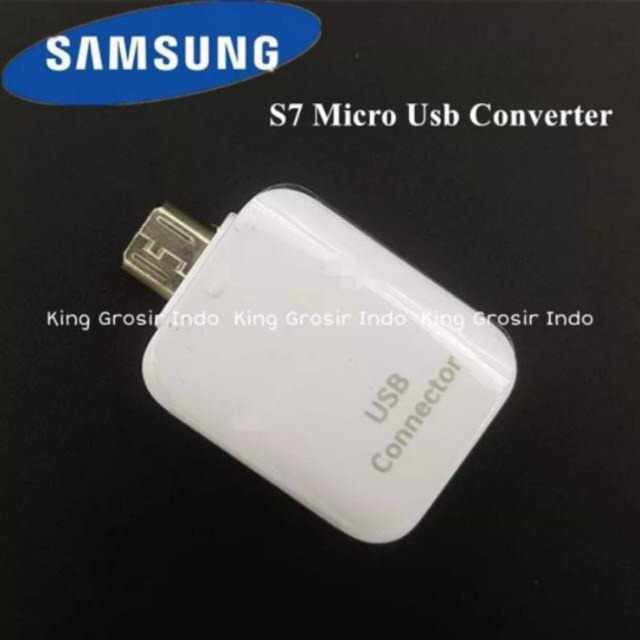 Converter Samsung Usb OTG Type Micro Original 100% Connector OTG Kit Konektor Mikro