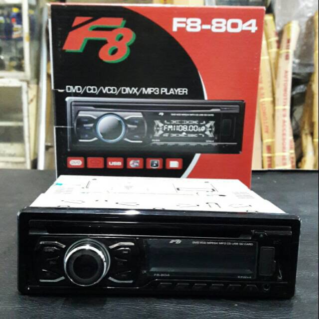 Singledin F8 804 DVD MPEG4 MP3 FM USB Aux - Headunit Tape Mobil