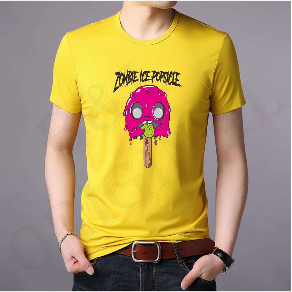 BS//TERLARIS//BAJU KAOS ZOMBIE ICE TANGAN PENDEK PRIA DAN WANITA//GOOD QUALITY