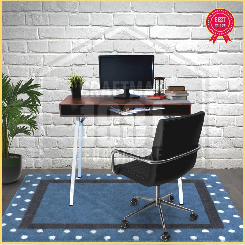 Meja Kerja Komputer Belajar Office 100x35 Murah Modern Minimalis