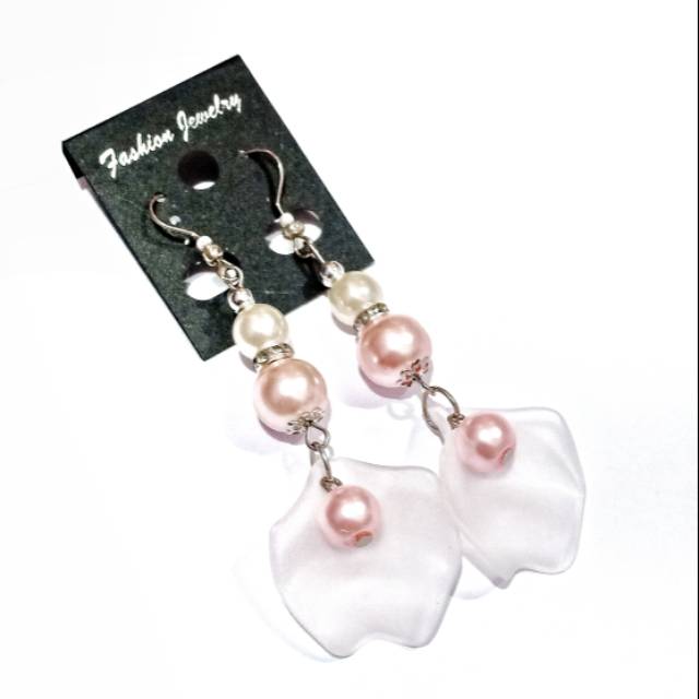 Beatrice Rose Pearl Earrings | Anting Hooks Handmade