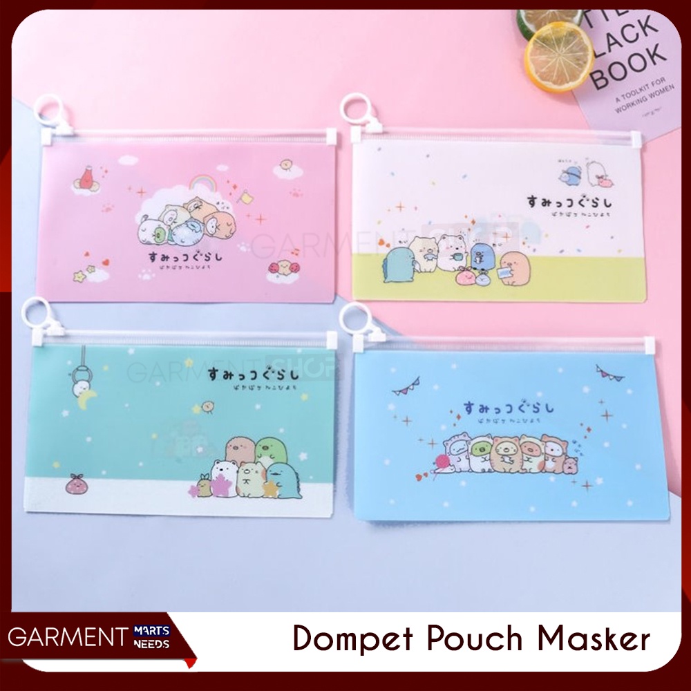 

Tempat Penyimpanan Pensil Zipper Pouch Alat Tulis Kosmetik Motif Karakter Multifungsi