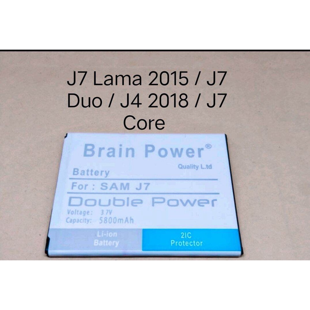 Baterai Batre Battery Samsung Galaxy J7 Core / J700/ J7 Duo / J720/ J7 2015 / J400 J4 2018 Double Power