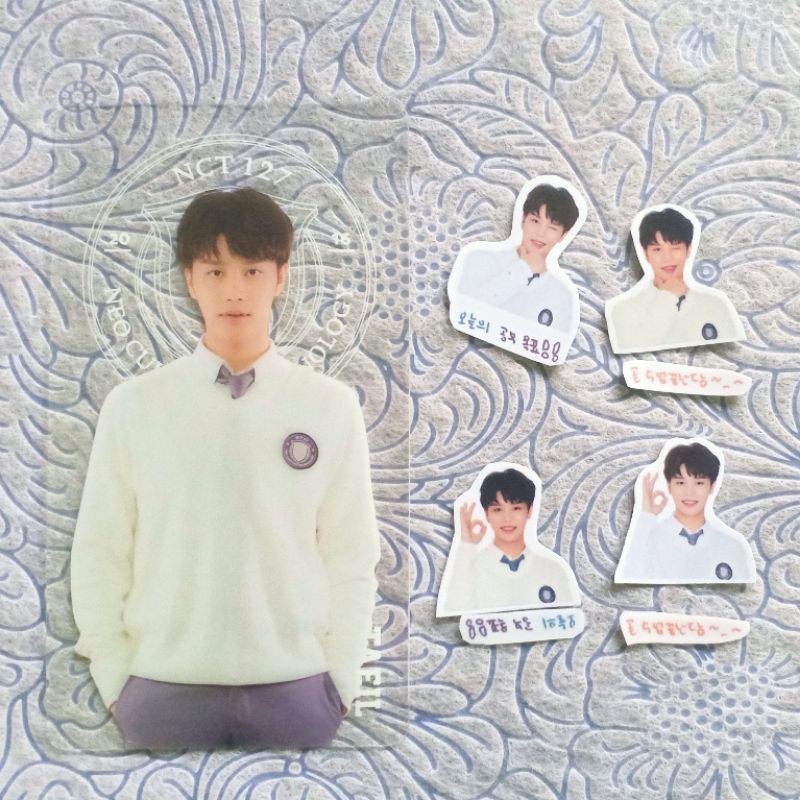 Official Bookmark & Sticker Taeil 2021 NCT 127 School Kit