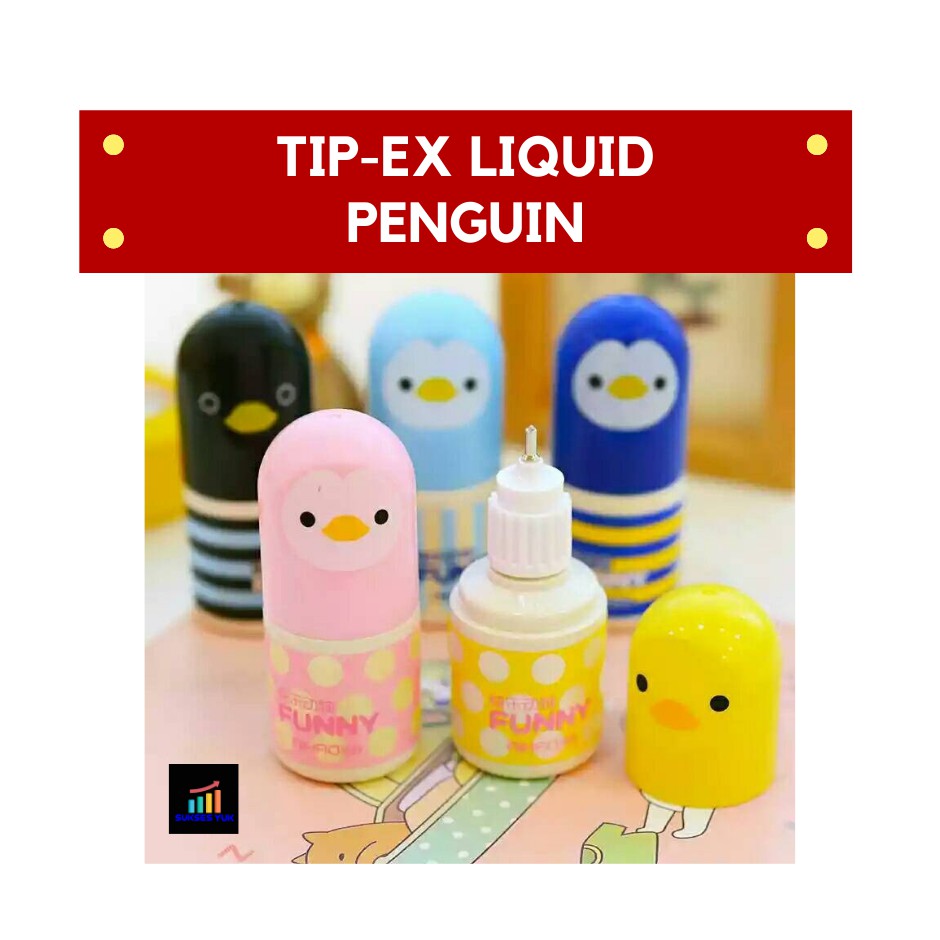 

Tip Ex Cair Liquid Penghapus PENGUIN