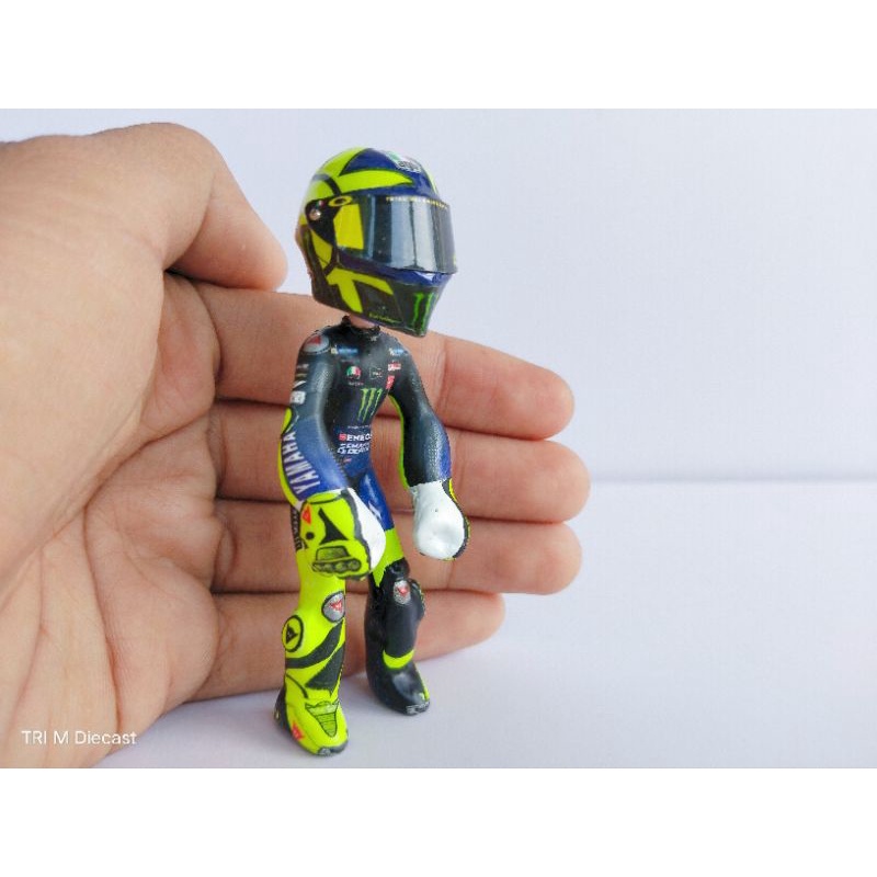 miniatur figur valentino rossi 2019, mini figure skala 1:24