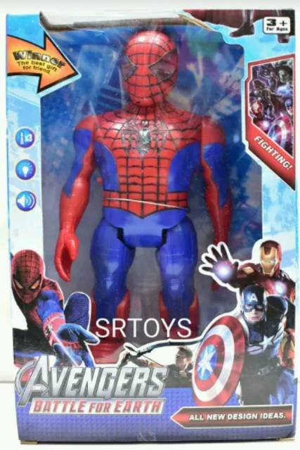 Robot Captain America Spiderman Iron Man