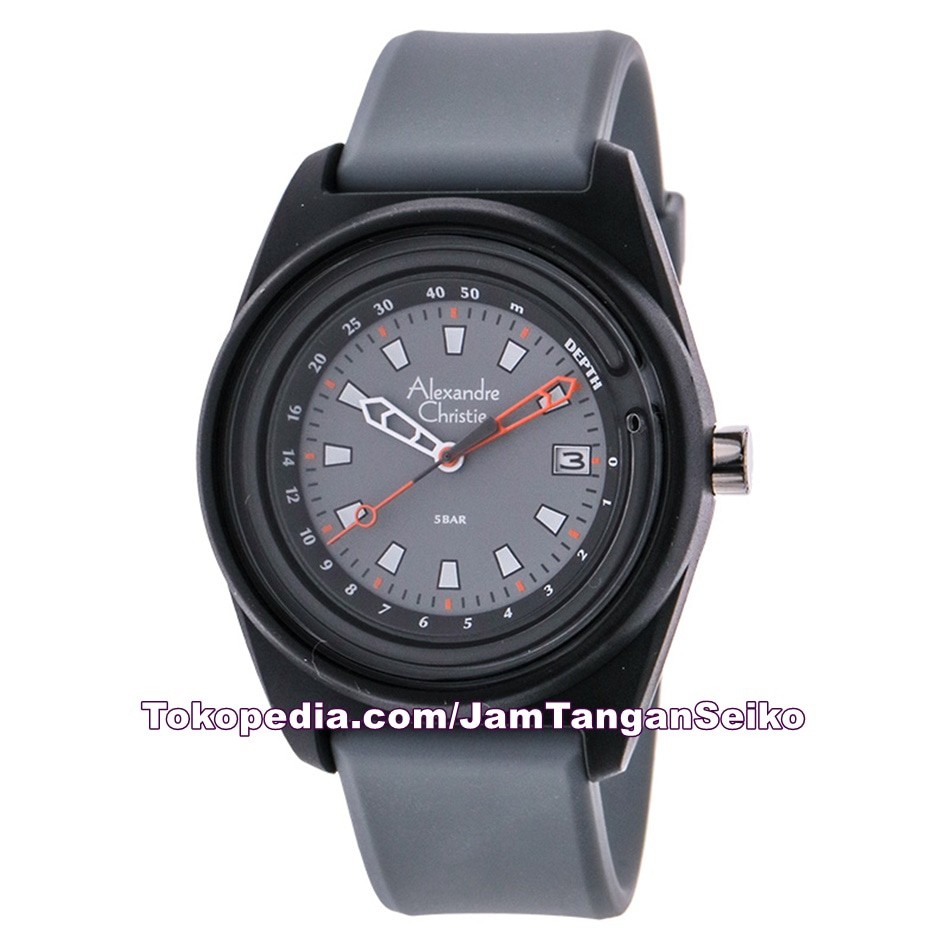 Jam Tangan Pria Alexandre Christie AC 6431 MD RSSBAGR Original Karet