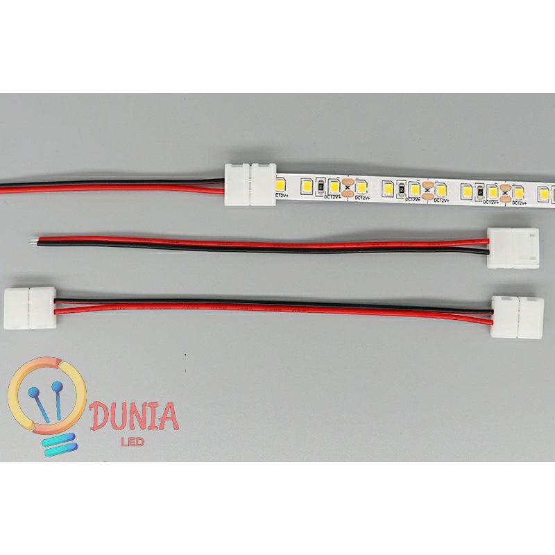 Connector Led Strip 2835/3528/5050 Pakai Kabel / Konektor Led Strip