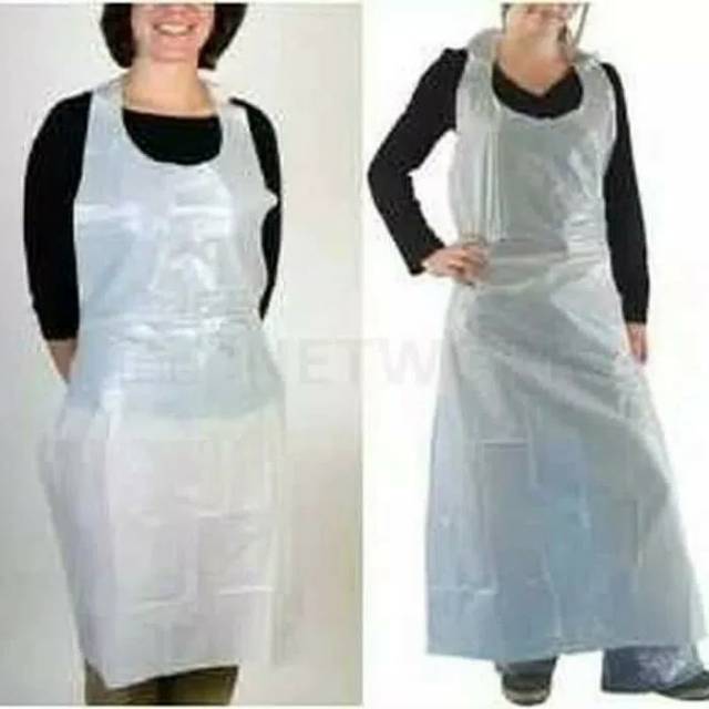 Jual Plastik Apron Celemek Plastik Disposable Plastic Apron Shopee