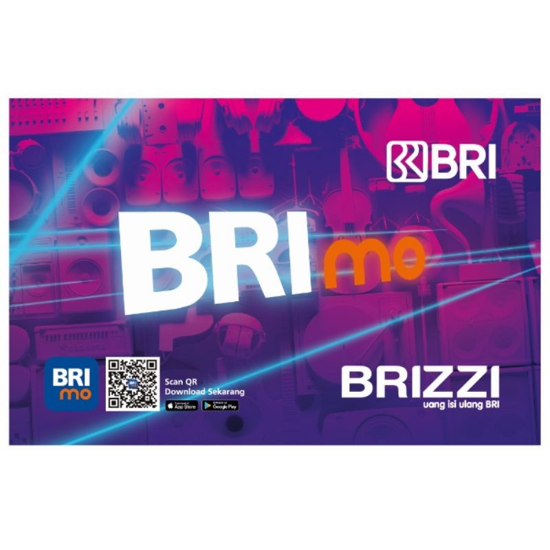 BRIZZI BRI edisi BRImo /Like eMoney eTOLL Tapcash or Flazz