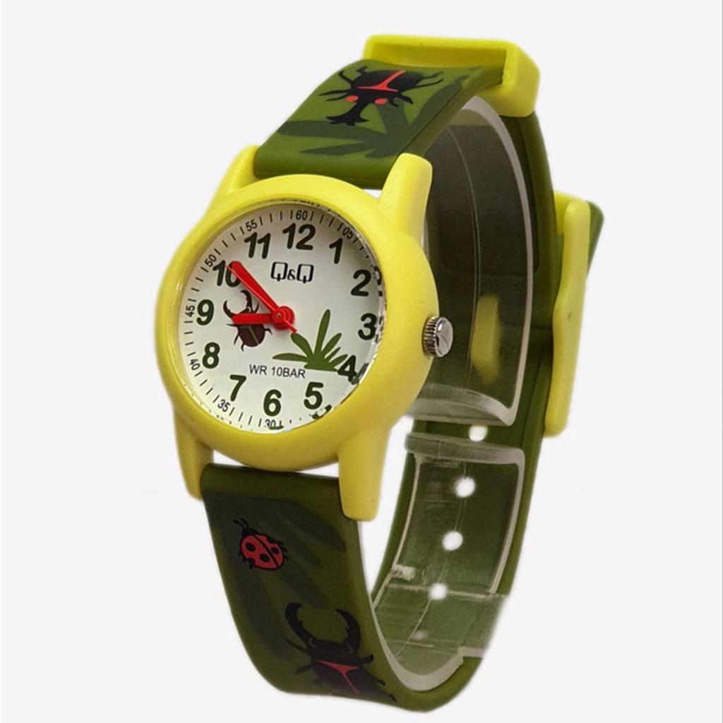 Q&amp;Q QNQ QQ ORIGINAL RUBBER BAND VR99 Ready Jam Tangan Anak Anti Air CHEERFULL STYLE