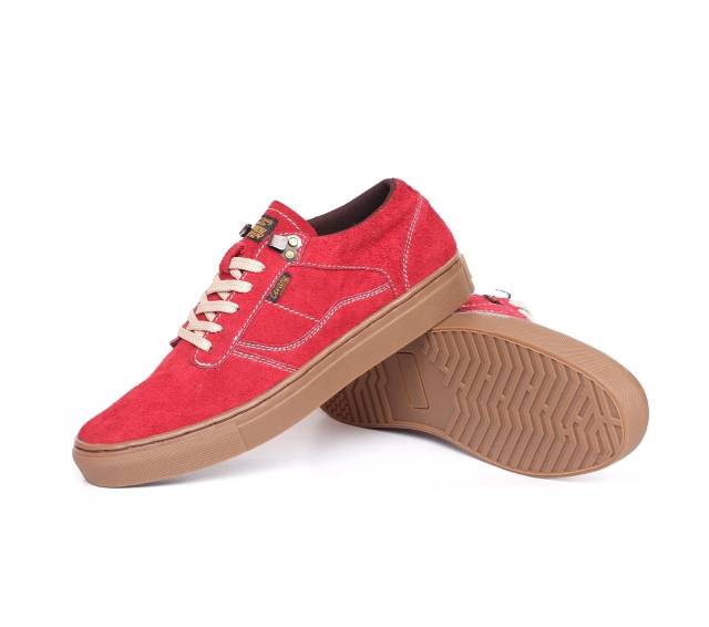 Sepatu Lokal Shoes Local Pride Cevany Gordon Low Cut Red Gum