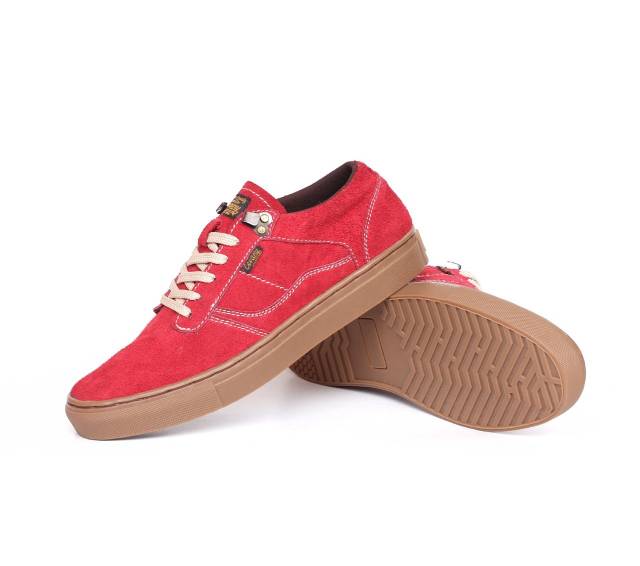 Sepatu Lokal Shoes Local Pride Cevany Gordon Low Cut Red Gum