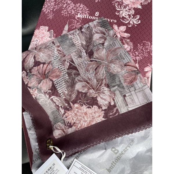 buttonscarves malaya series burgundy