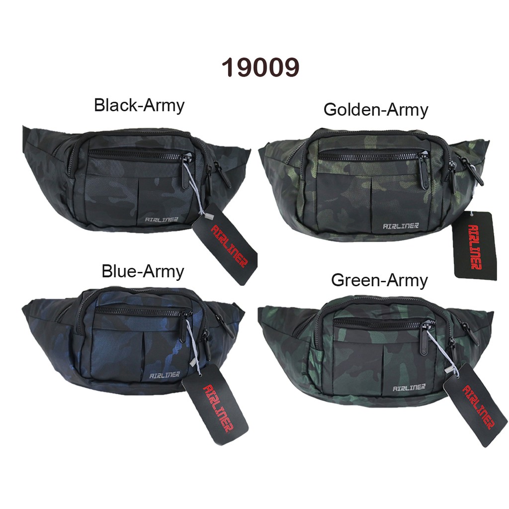 Airliner Tas Pinggang Pria Waist bag Army Sling bag Import Tas Dada Pria Import Good Quality