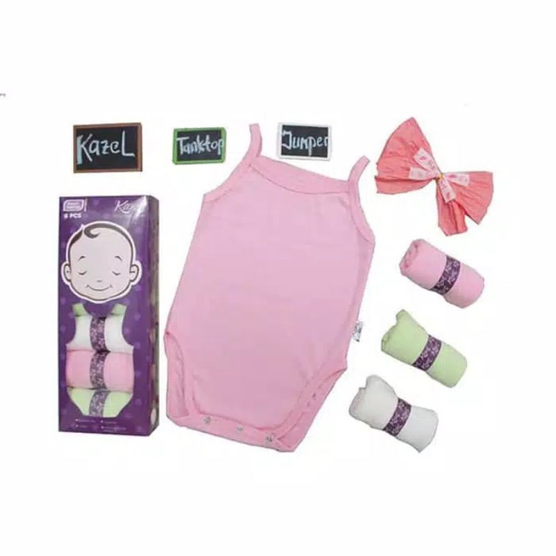 Kazel 3pcs Tanktop Jumper/ Singlet Jumper Bayi