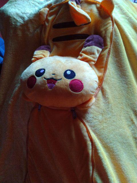 Boneka Bantal Selimut (3 In 1) / Bonmut Karakter (model Quilt Cotton) Totoro Hellokitty And Friends