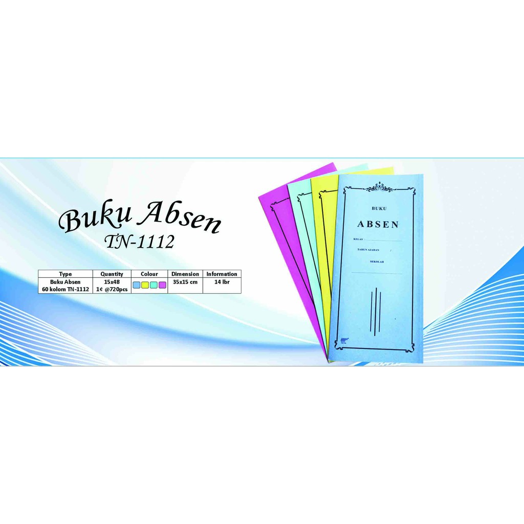 

SOS Buku Absen Siswa MICROTOP(10bk) / Buku Absensi Siswa/Buku Absensi Murid