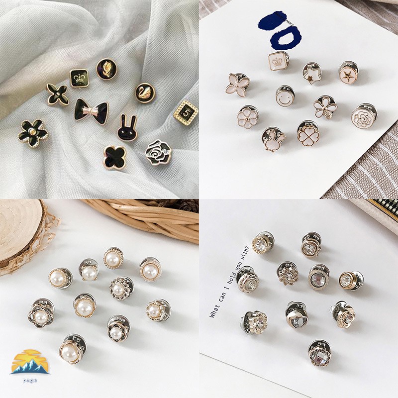 COD 10 Pcs Pin Kancing Baju Accidental Pin Cantik Versi Korea