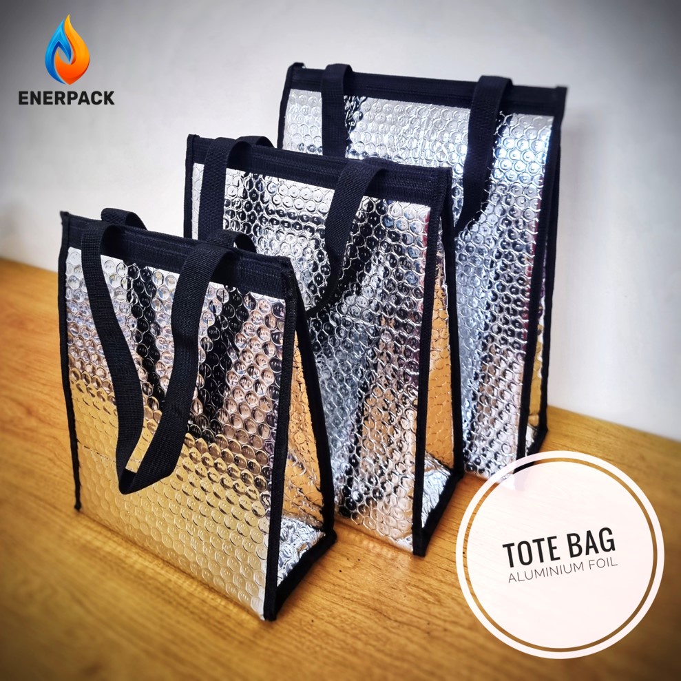 TAS ALUMINIUM FOIL Cooler Bag - TOTE BAG - Tas Jinjing Makanan EP-005