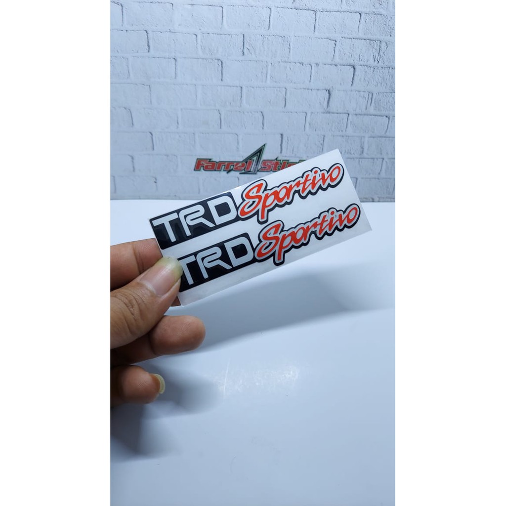 Stiker TRD kecil