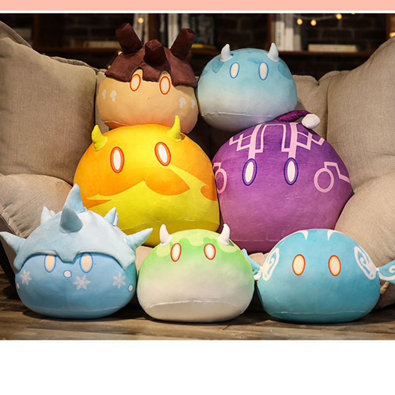 Genshin Impact Slime Stuffed Toy Plush Dolls Throw Pillow Toys Cartoon Gift