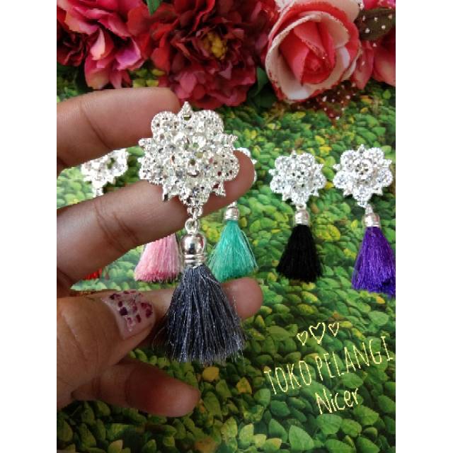 Bros/Bross Hijab Juntai Tassel Cantik Murah Aksesoris Fashion