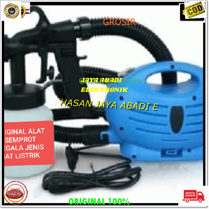 J205 ORIGINAL PAINT GUN SPRAY ZOOM ALAT SEMPROTAN SEMPROT CAR KAYU TEMBOK KOMPRESOR ANGIN MESIN TUKANG BANGUNAN DEKORASI RUMAH LISTRIK ELEKTRIK CAT SEMPROT TEMBOK KAYU BESI KOMPRESOR ANGIN PILOX MULTI UNIVERSAL ALAT MESIN TUKANG BANGUNAN DEKORASI OTOMATIS