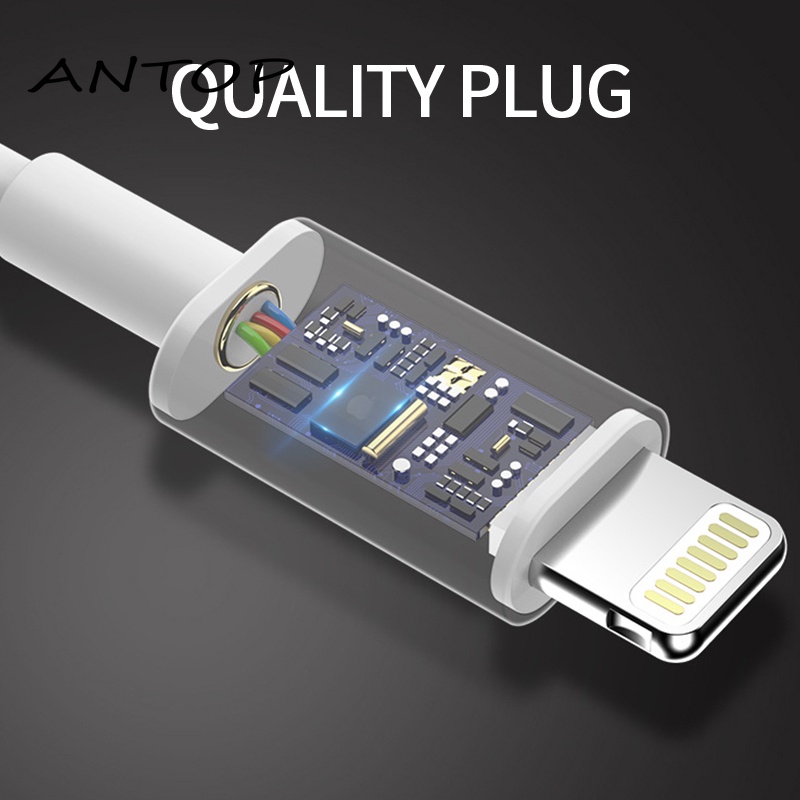 Antop Kabel Data / Charger Lightning Universal Fast Charging Panjang 1-2m Untuk Iphone