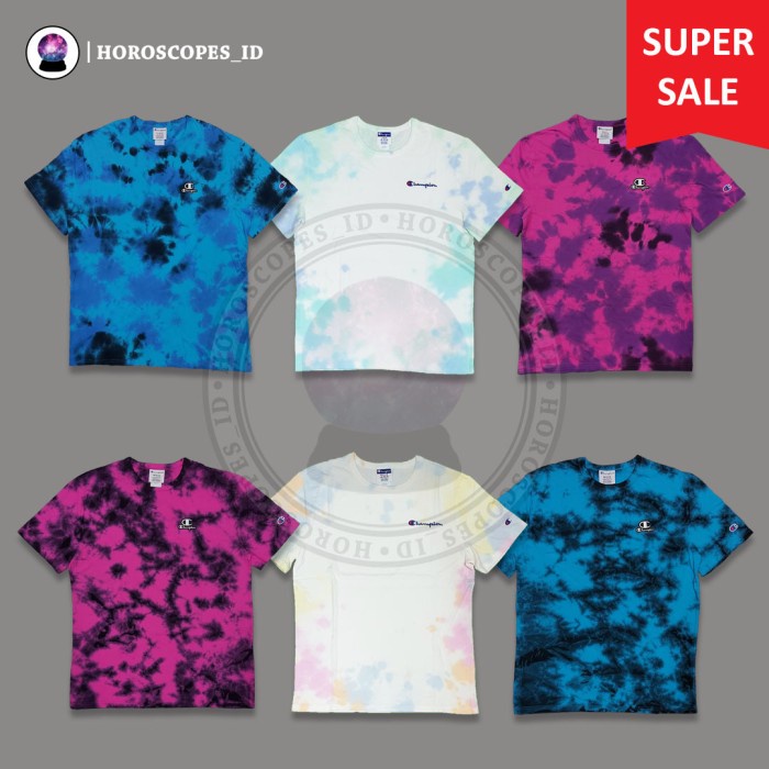 Kaos Champion Tee Tie Dye Original