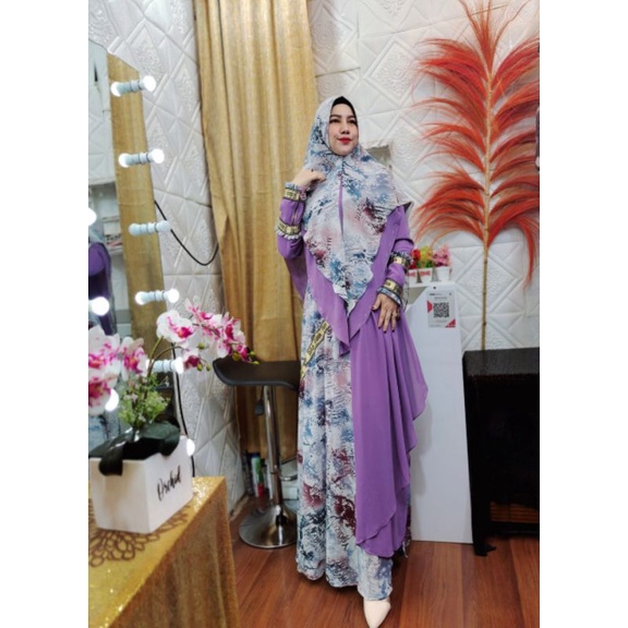 DRESS GULYA (Gadis penjual bunga) PREMIUM SET*Original 
By : Yodizein Syari