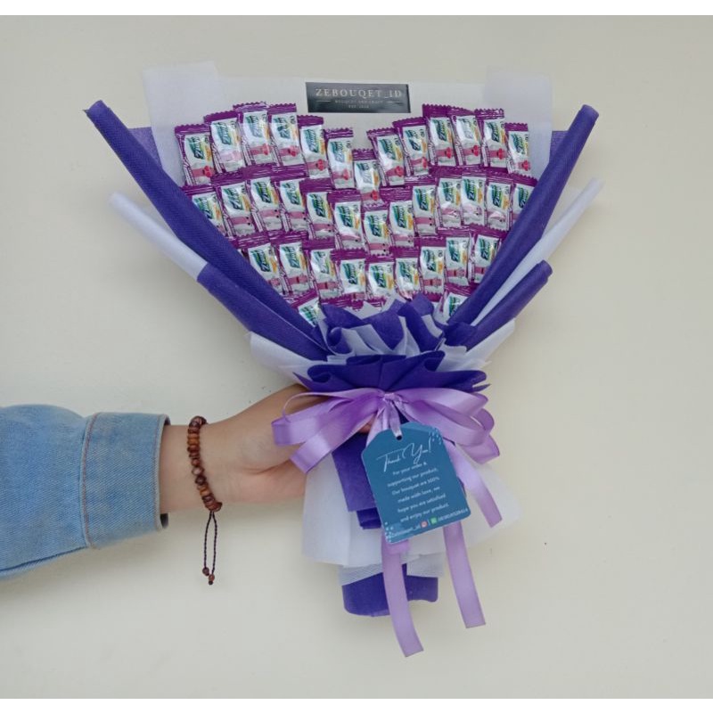 [PO 3-5 HARI] Buket Permen Bentuk love | Buket Lucu | Kado Wisuda | Kado Ultah