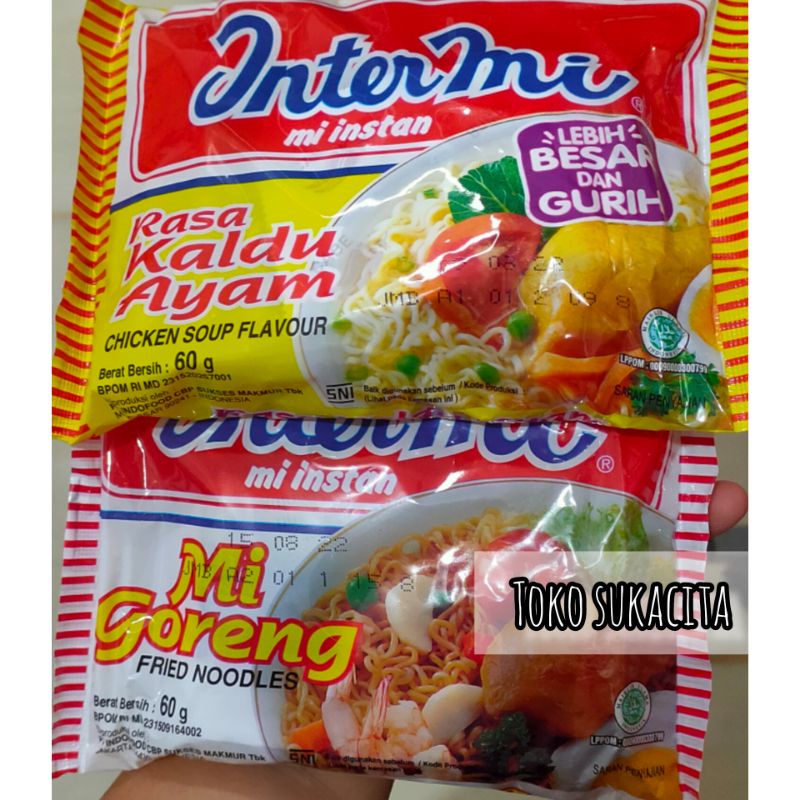 

Mi intermi goreng dan kaldu ayam (pembelian 5 bungkus)