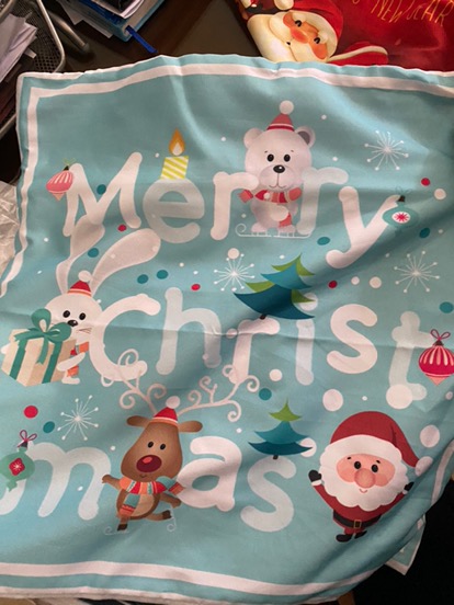 Sarung Bantal Sofa Natal Merry Christmas Kursi Dekor Kado Santa Claus Motif Printing Sbn 04