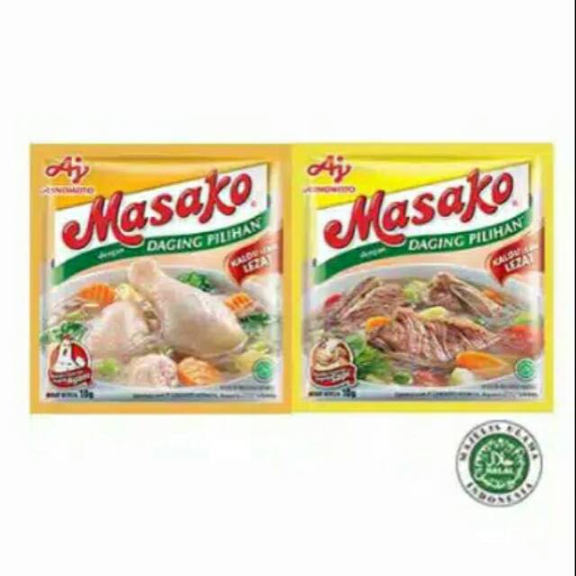 

Masako ayam atau sapi 10 gram sachet