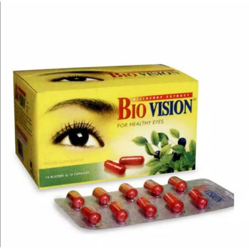 Bio vision kapsul harga per strip / Vitamin mata / For healthy eyes