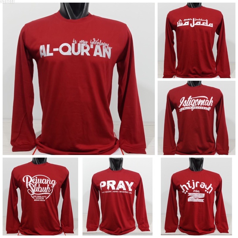 KAOS PRIA / KAOS DISTRO ISLAMI / KAOS DAKWAH ISLAMI / KAOS MURAH / KAOS PRIA LENGAN PANJANG-2