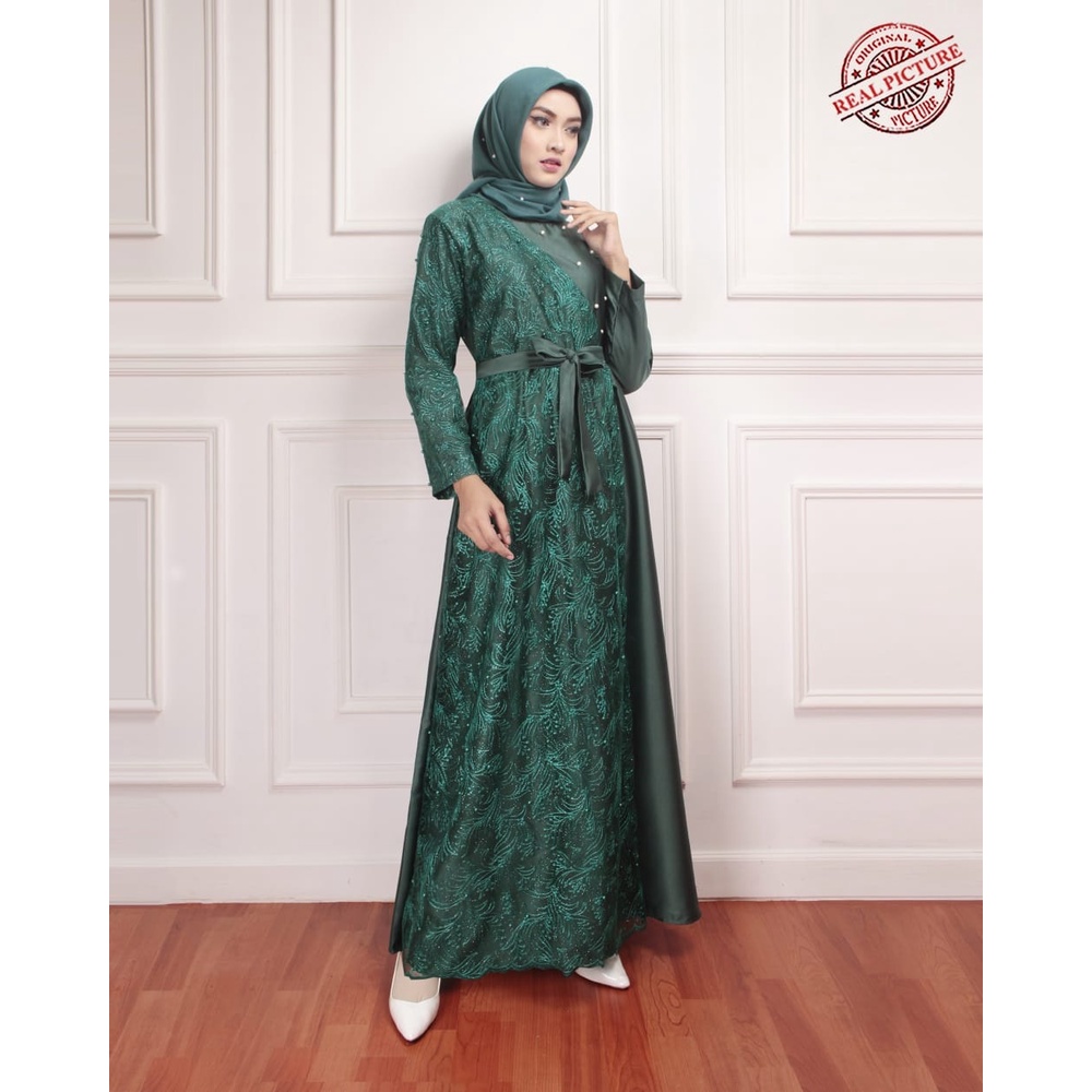 Baju Gamis Muslim Terbaru 2021 2022 Model Baju Pesta Wanita kekinian model pesta Busana muslim gaun remaja