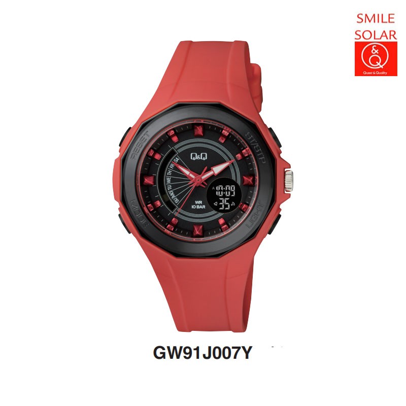 Sale 7.7 Jam Tangan Pria Stylist Casual Sporty Double Time Rubber Original Q&amp;Q QnQ QQ GW91 GW91J Series