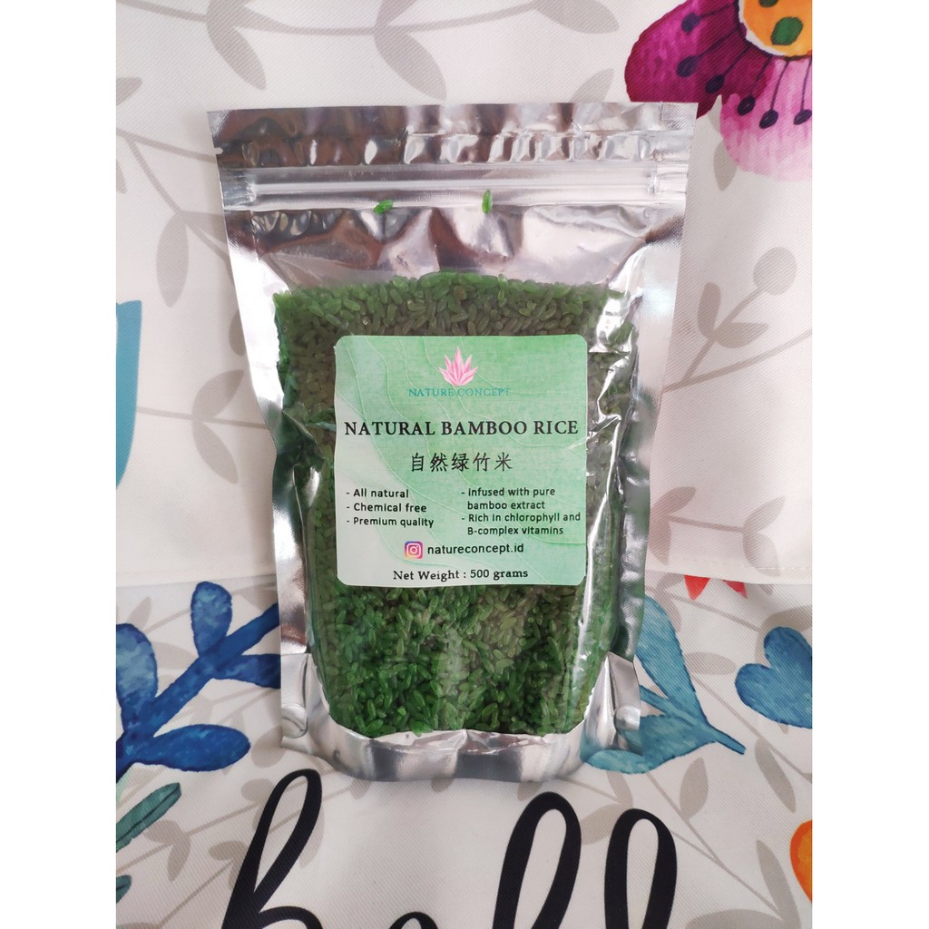 Bamboo Rice Beras Bambu 100% Natural High Quality kaya akan klorofil 500 grams