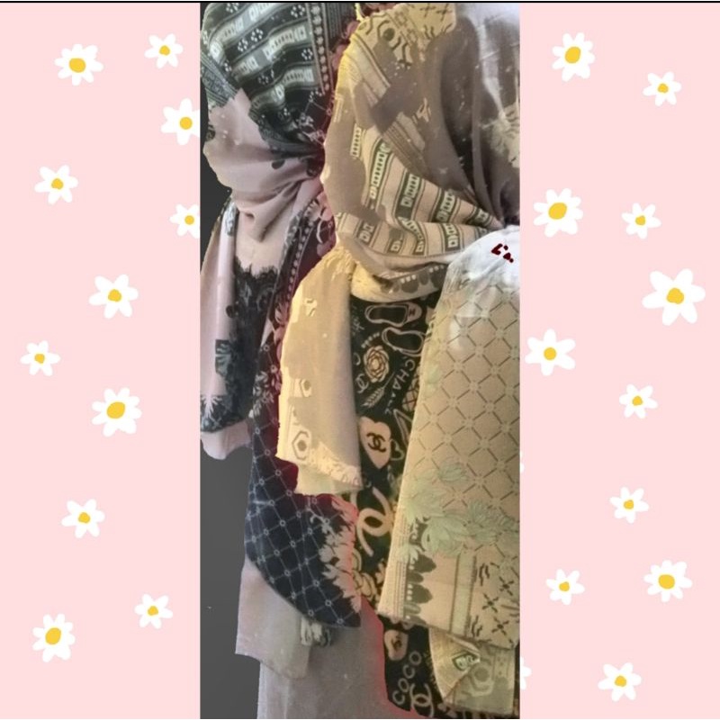 hijab pasmina terbaru 2022 silk maxmara DIOR mewah