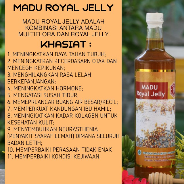 

MADU ROYAL JELLY 0.85 - herbal untuk mengatasi kondisi kejiwaan