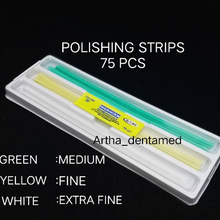 DENTAL POLISHING &amp; FINISHING STRIPS 75 Pcs