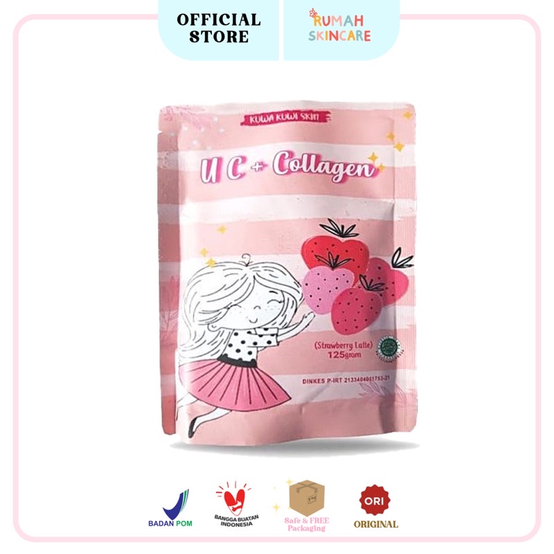 UC COLLAGEN DRINK 125gr BPOM Kuwa Kuwi Skin Minuman Collagen UC+ Pemutih Kulit Ampuh