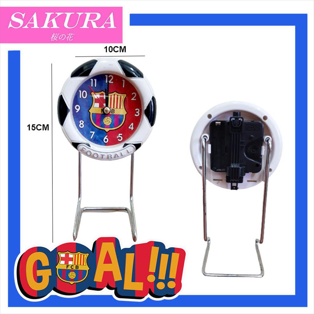 SAKURA Jam Beker/Jam Weker/Jam Meja/ Hiasan Meja Club Bola 848