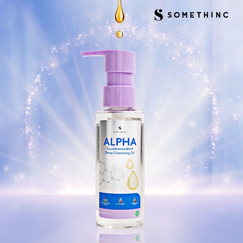 SOMETHINC Alpha Squalaneoxidant Deep Cleansing Oil 40ml / 160ml BPOM