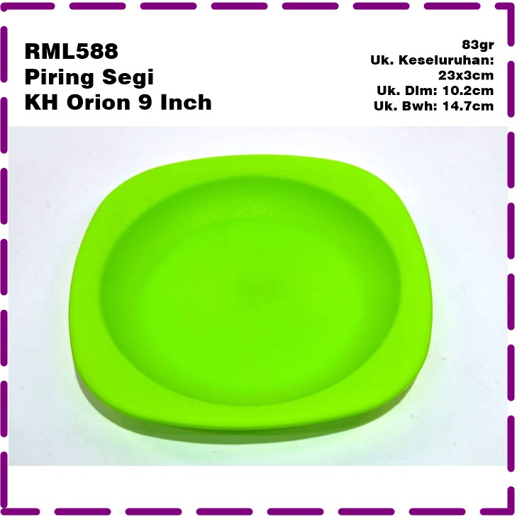 RML588 Piring Segi KH Orion 9 Inch