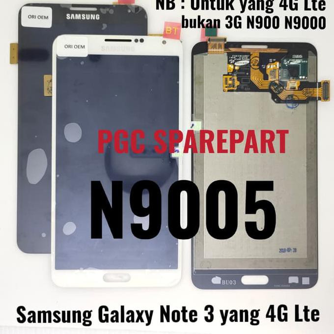 LCD-TOUCHSCREEN ORIGINAL LCD TOUCHSCREEN FULLSET SAMSUNG GALAXY NOTE 3 LTE 4G N9005 - HITAM